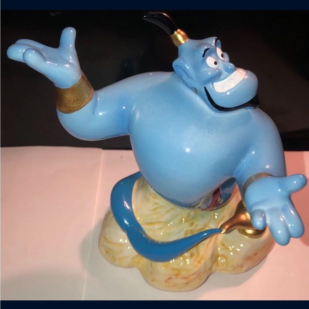 Schmid Disney's Aladdin Music Box - Red and Blue